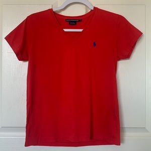 Ralph Lauren Sport V-neckline Short Sleeve Tee Shirt